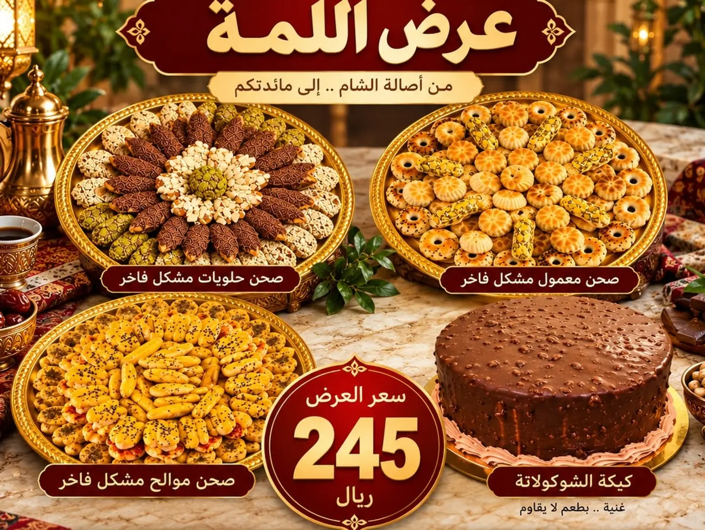 Rocher Cake, Maamoul, Savory Pastries, Date Filled Pastries