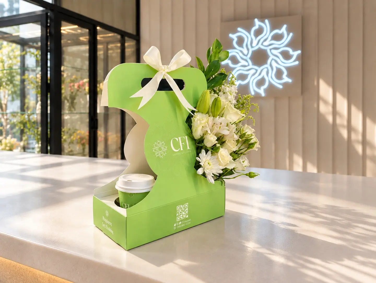 Flower & Coffee Holder   Boss Day