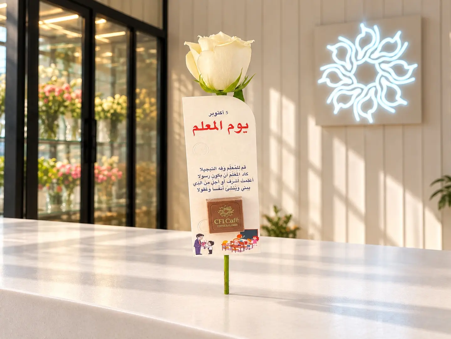 Teacher's Day Rose With Chocolate