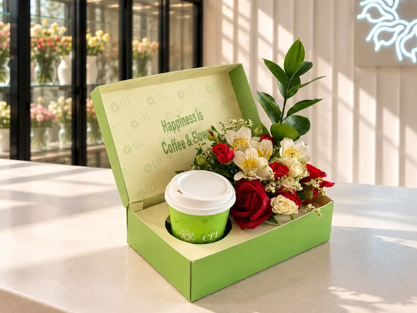 Coffee & Roses Happiness Box