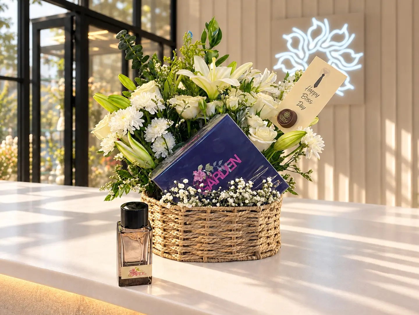 Perfume & Flowers Basket For The Boss 77