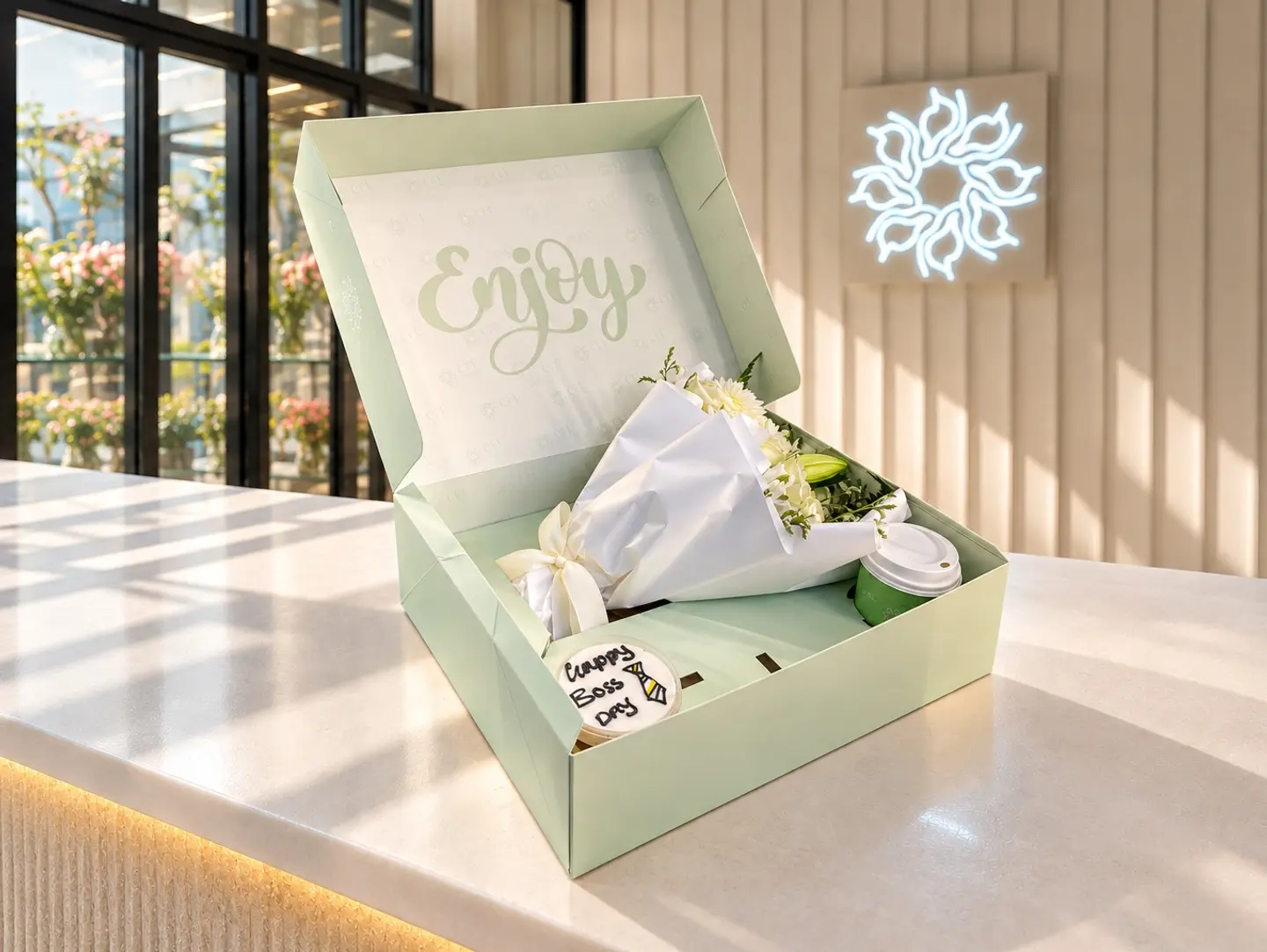 Large Box (Flowers, Coffee, Cupcake) Boss Day