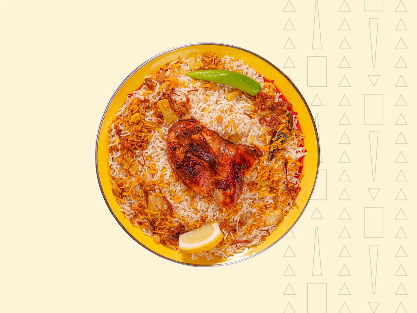نصف كبسة دجاج