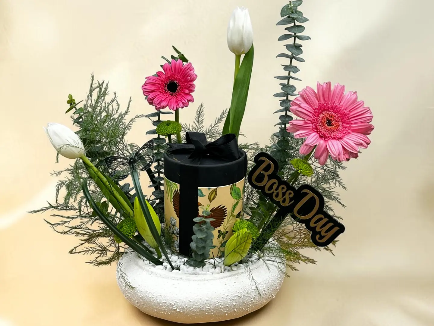 Boss's Day Anosh With A Flower Vase