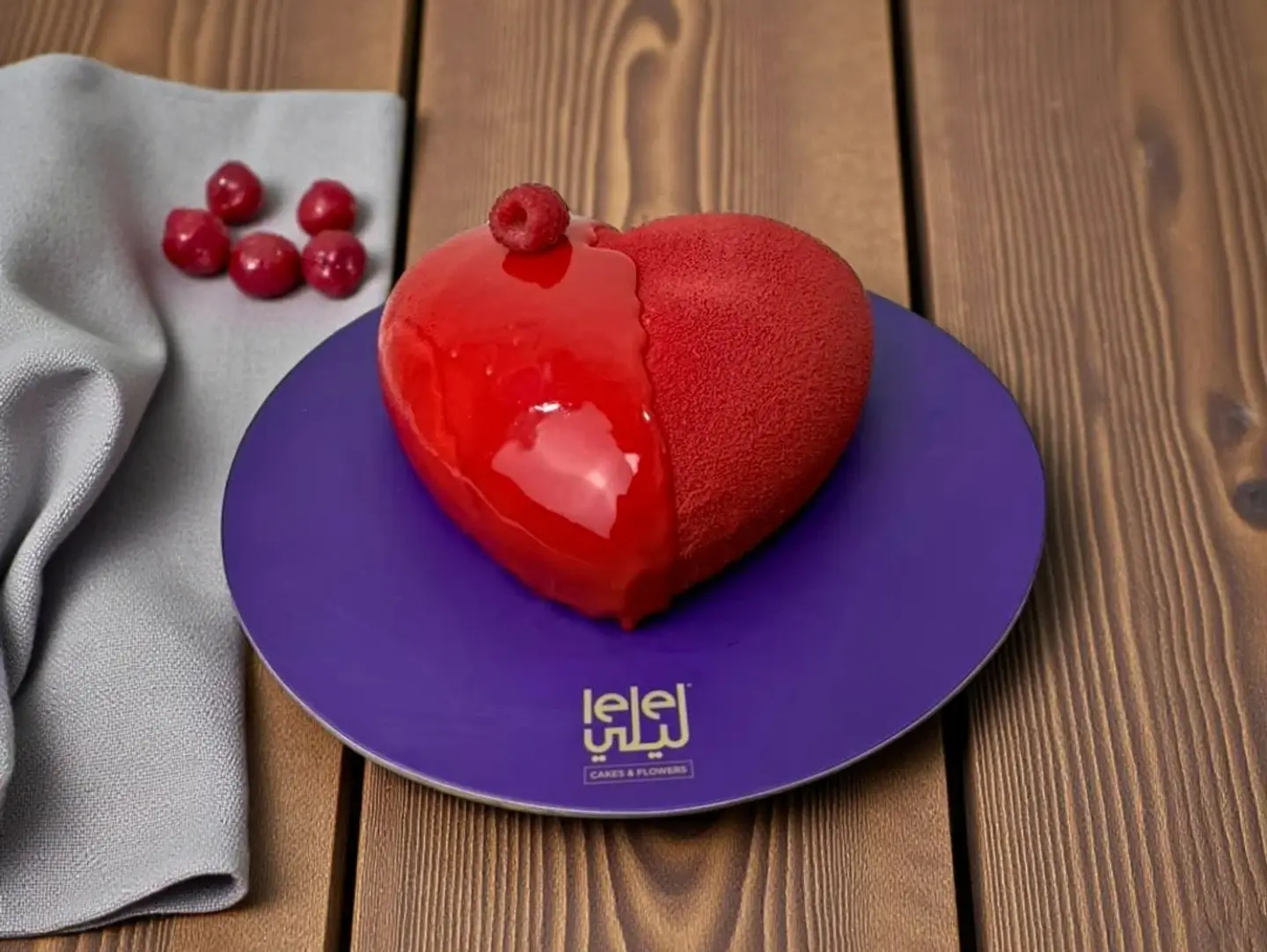 Red Velvet Heart Cake