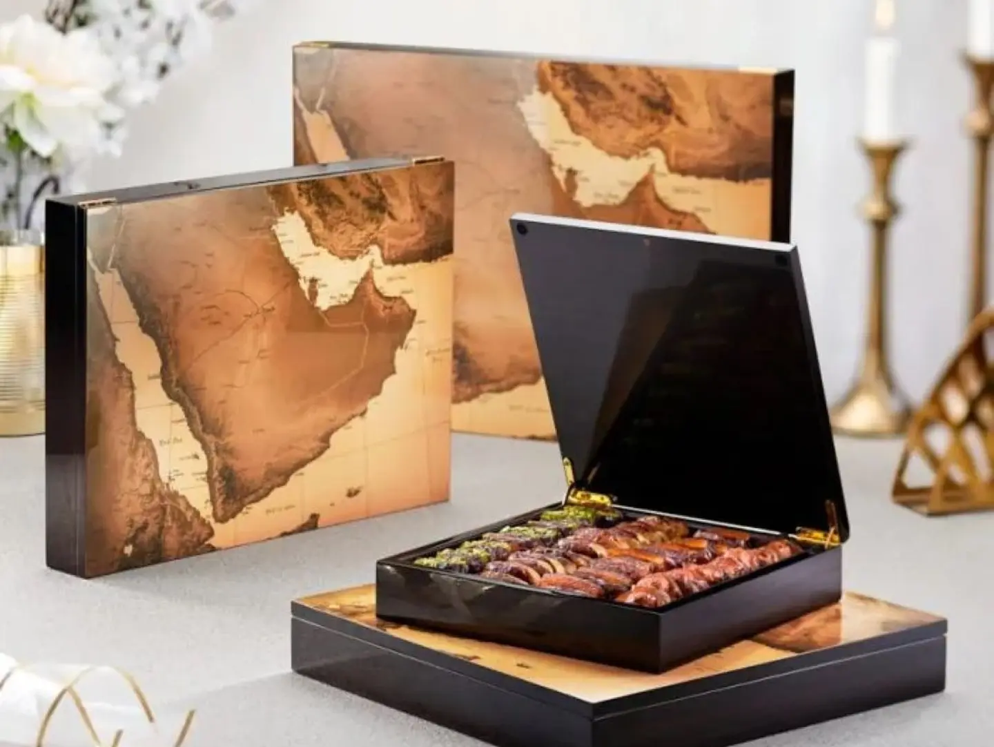 Gulf Map Dates Gift Box - Small
