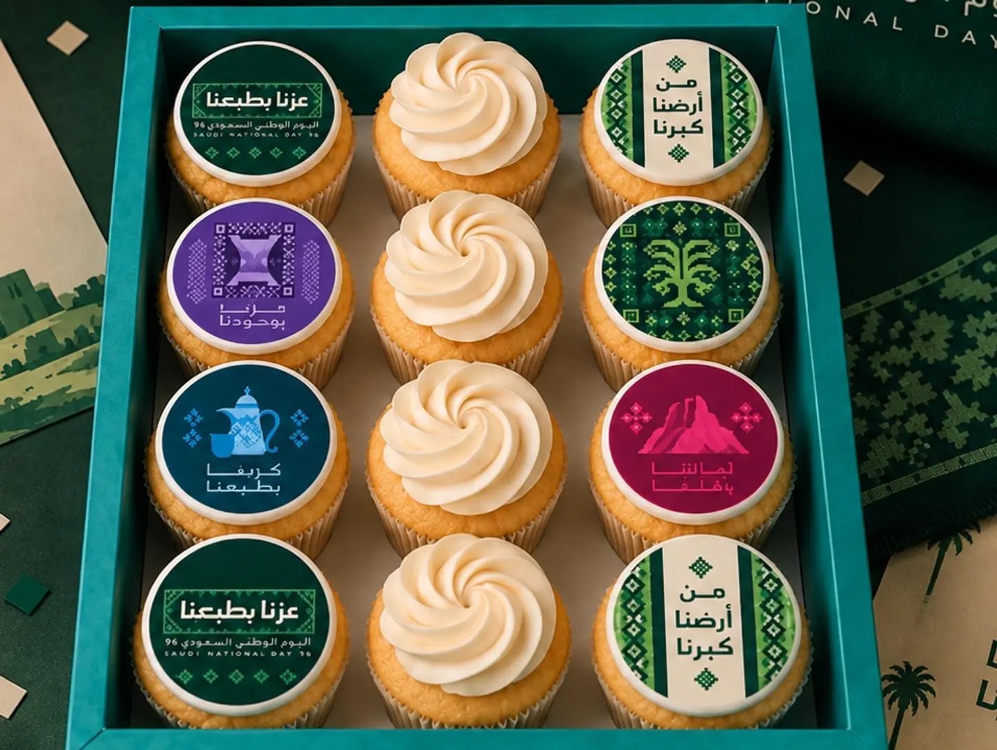 12 Cupcake National Day Sweet Box