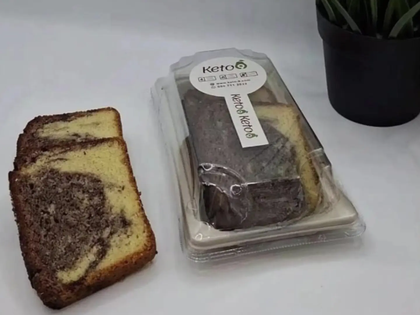 Keto Marble Cake 2 Pieces