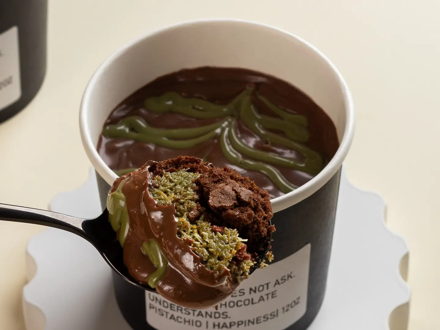 Chocolate Pudding With Pistachio