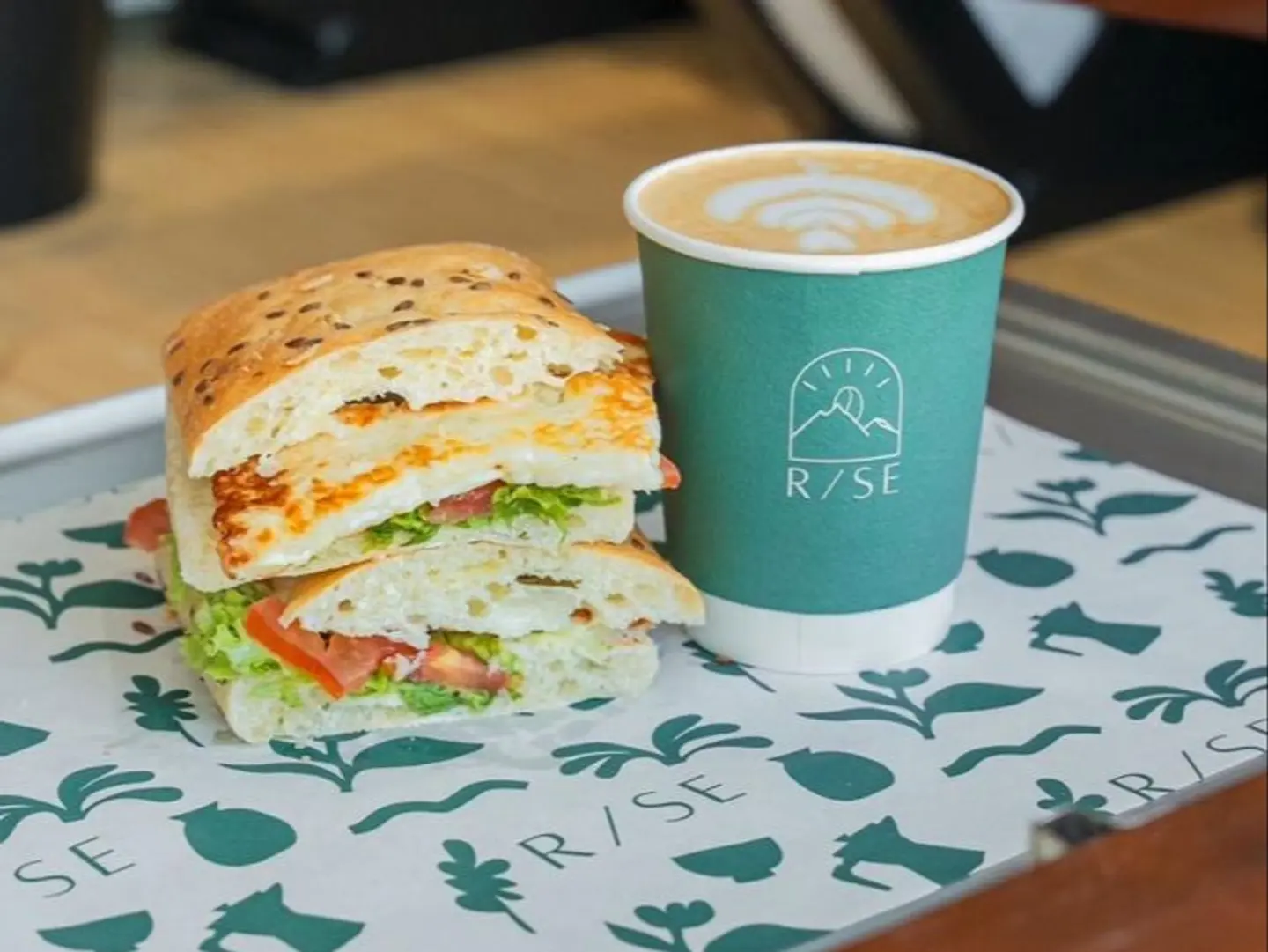 Halloumi Panini + Coffee