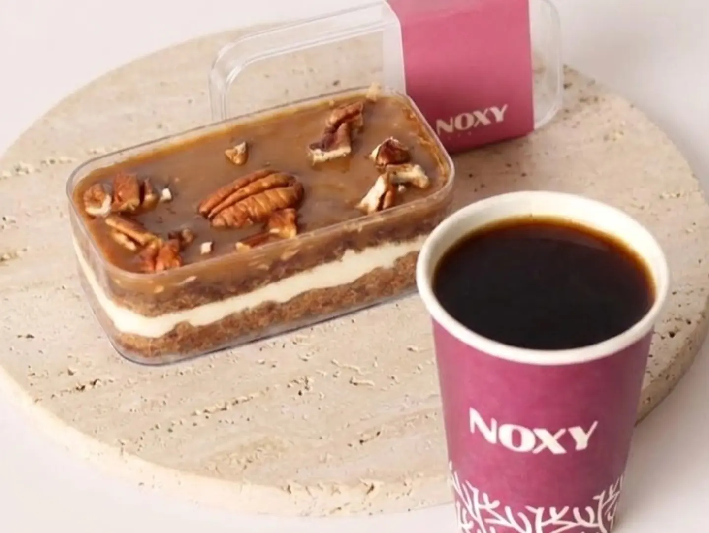Pecan Cake With Coffee Of The Day