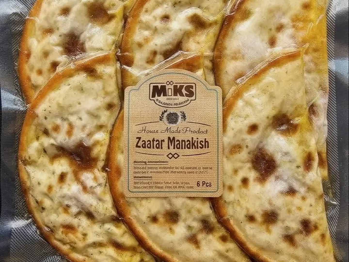 6 Pcs Medium Zaatar Manakish Frozen