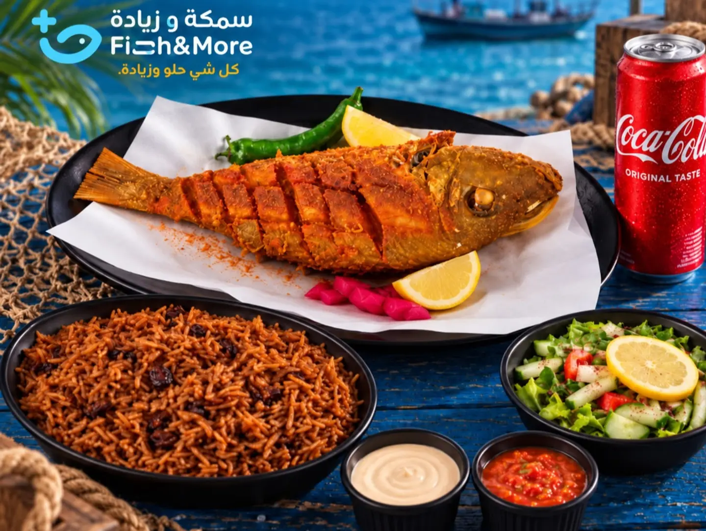وجبة سمك لشخص واحد