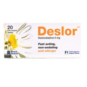Jamjoom Pharma Desloratadine Tablets 5mg 20 Count