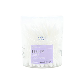 Whites Beauty Buds with Paper Stick 100 Pieces