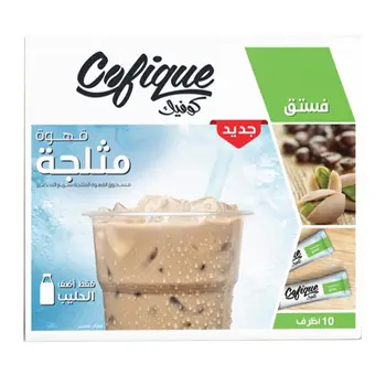 كوفيك قهوة مثلجة بالفستق 10×24جرام