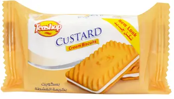 Teashop Custard Cream Biscuit 25g