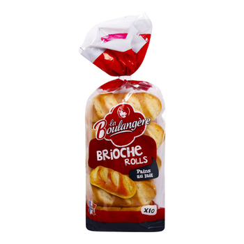 La Boulangere Brioche Plain Milk Rolls 10x10 Rolls