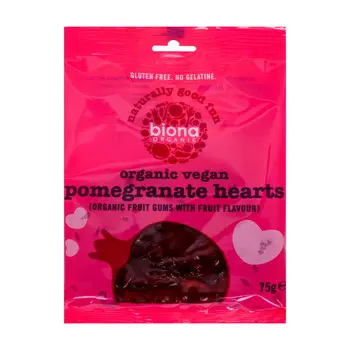 Biona Organic Pomegranate Hearts 75g