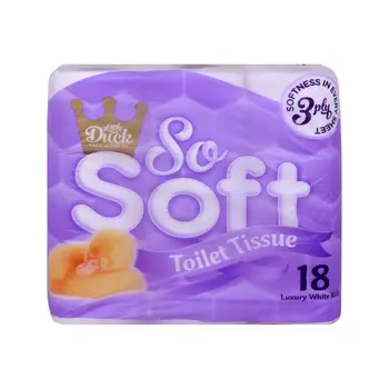 ليتل داك مناديل حمام ناعمة جدا 3 طبقات 18 ورقة