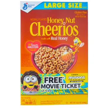 General Mills Nut Cheerios Honey 436G