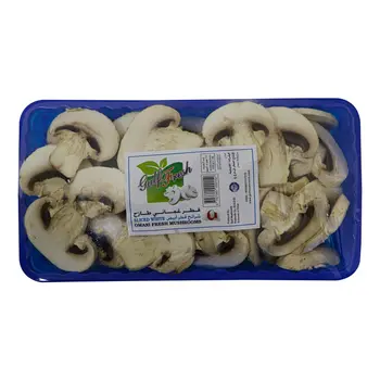 Gulf Fresh Sliced White Mushrooms Oman