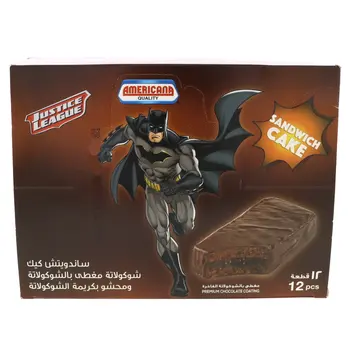 Americana Justice League Chocolate Cake 12x35g