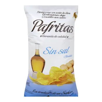 Pafritas Unsalted Potato Chips 140g