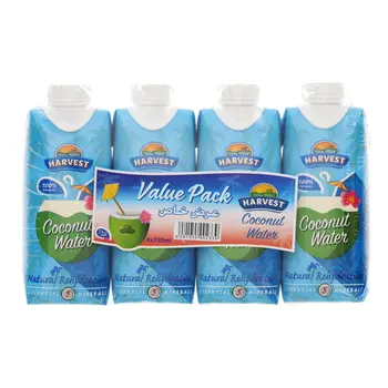 Harvest 100% Natural Coconut Water 4x330ml