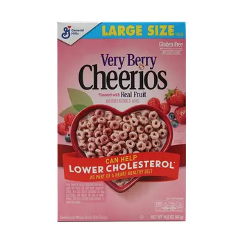 General Mills Cheerios Very Berry Real Fruitgluten Free 411G