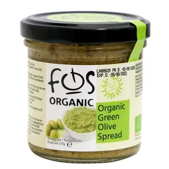 FQS Organic Green Olive Spread 135g
