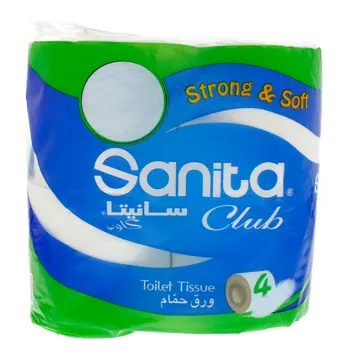 Sanita Club Strong & Soft Toilet Tissue 4x30M