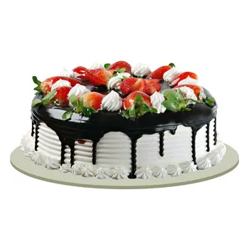 كيكة الشوكولاتة بالفراولة وسط 1كيلو