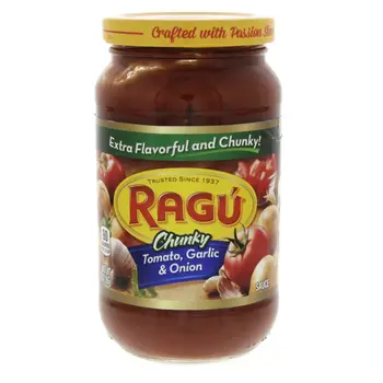 راغو صلصة الطماطم و البيصل و الثوم 396جرام