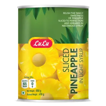 لولو شرائح أناناس في شراب خفيف 850جرام