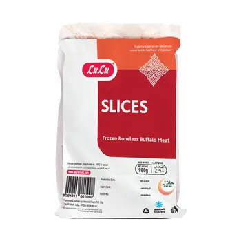 Lulu Frozen Boneless Buffalo Meat Slices 900g