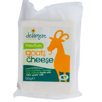 Delamere Medium Cheddar-Style Goat Cheese 150g