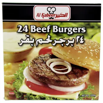 Al Kabeer Beef Burgers 24x1200g