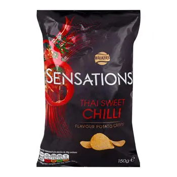Walkers Sensations Thai Sweet Chilli Potato Crisps 150g
