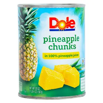 Dole Pineapple Chunks in Pineapple Juice 567g