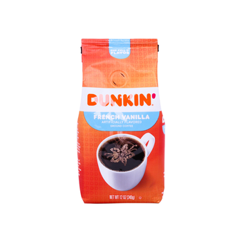 Dunkin French Vanilla Ground Coffee 340g