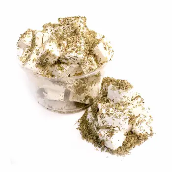 Feta Cheese Cubes With Mint