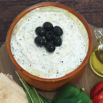 Labneh With Black Olives
