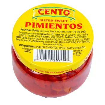 Cento Sliced Sweet Pimientos 85g