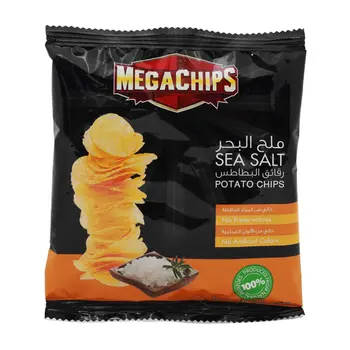 ميغا رقائق بطاطسملح بحري 22×13جرام