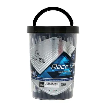 Win Plus Race GP Black Ball Point Pens 50 Pieces