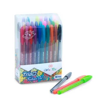 ون بلس أقلام حبر جل 1.0ملم 30قطعة