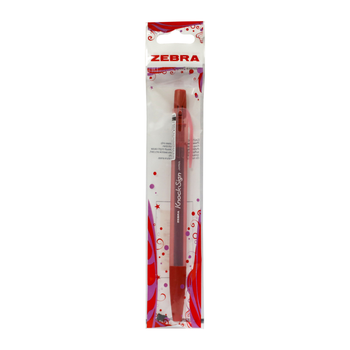 Zebra Sarasa Knocksign Red Signature Pen Japan