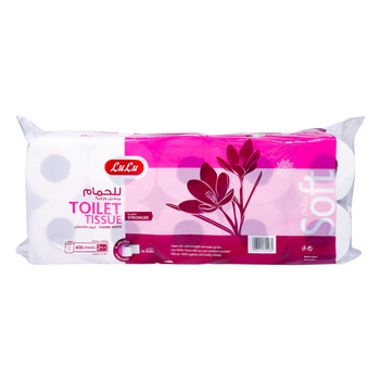Lulu Embossed 2-Ply Toilet Tissue 10x400 Sheets