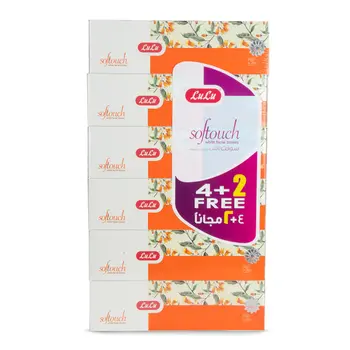 Lulu Softouch 2-Ply Facial Tissue 6x150 Sheets